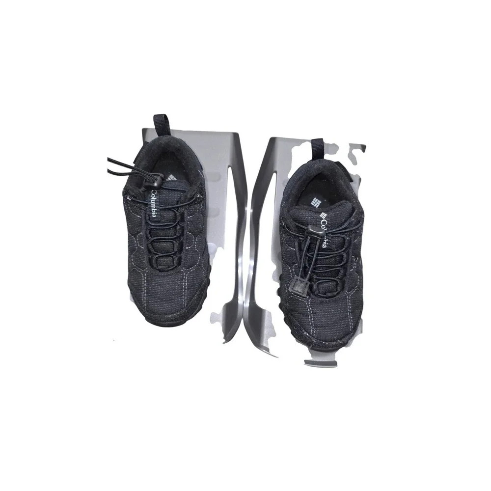 Columbia Kids‎ Black Trail Hiking Shoes Drawstring Closure Size 8